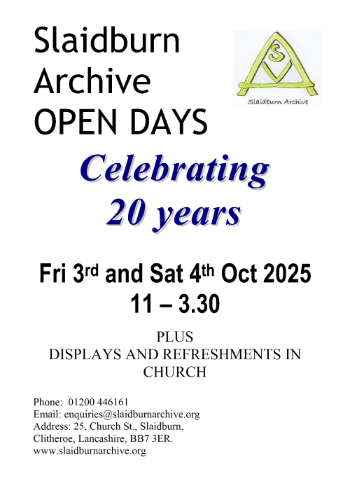 SLAIDBURN ARCHIVE  20 years conv 1
